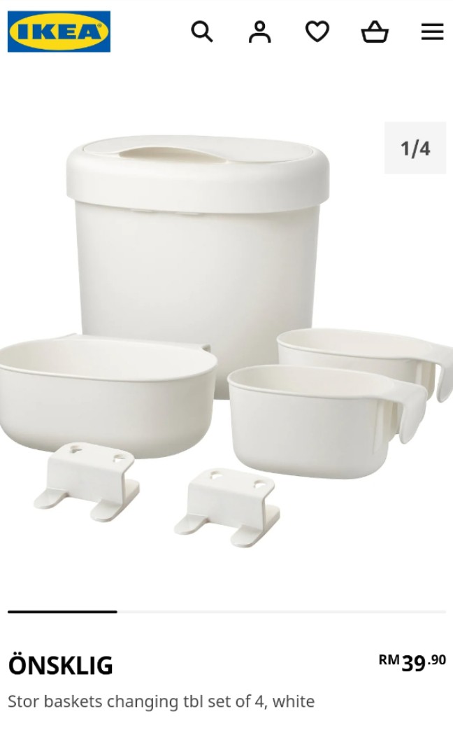 Onsklig change table containers top