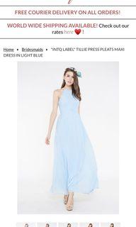 Intoxiquette - pastel blue brides maid dress