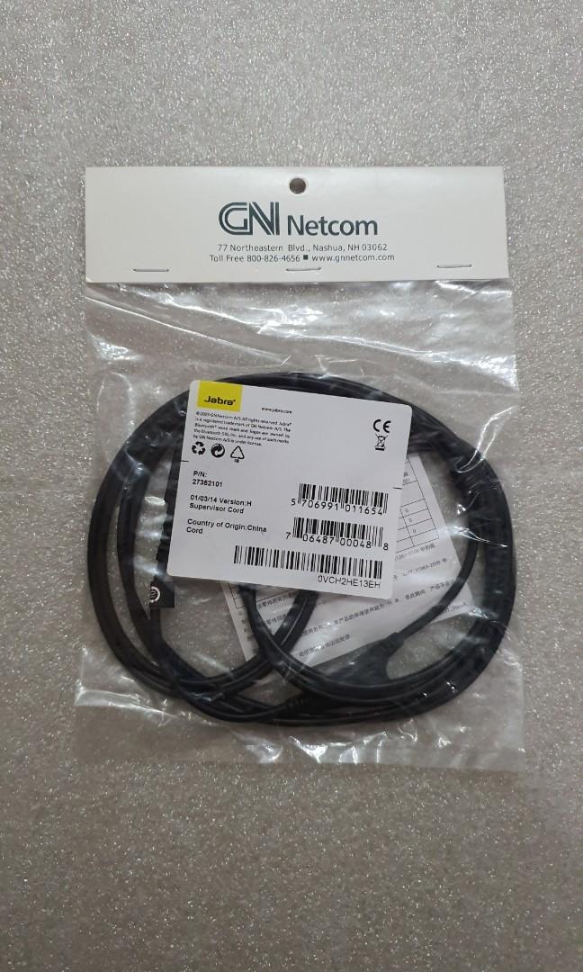 Jabra Supervisor cord (Category: Office & Business Technology) located in Quezon City. Submitted by versa_electronics (Listing ID 1079903561, Image 3). Description: Jabra Supervisor cord Brandnew and Original can arrange COD via LBC for Provinces.
