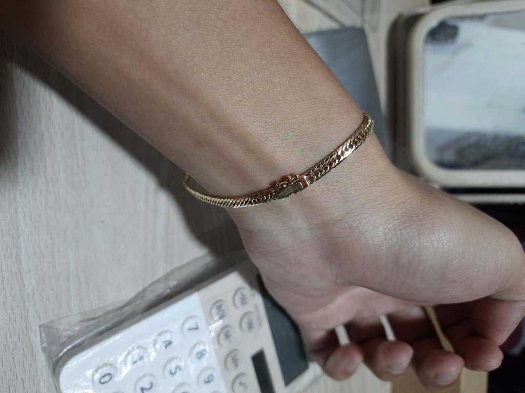 Japan Gold Bracelet 18K, Men's Fashion, Watches & Accessories, Jewelry
