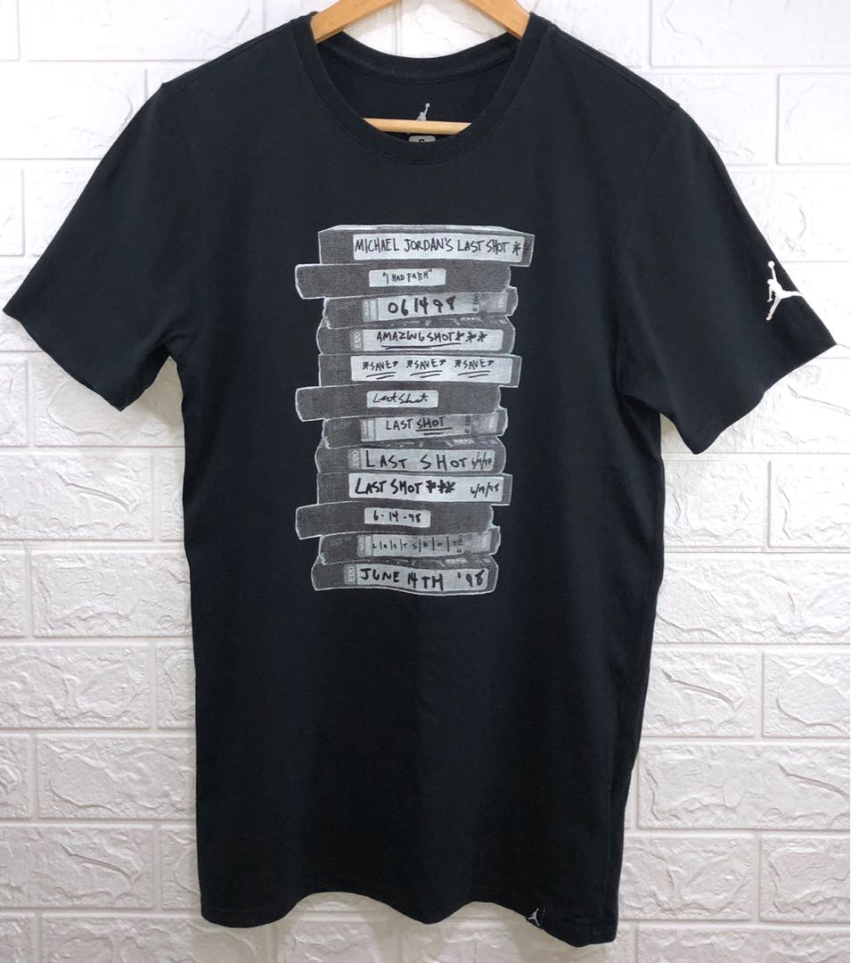 Michael jordan sale last shot shirt