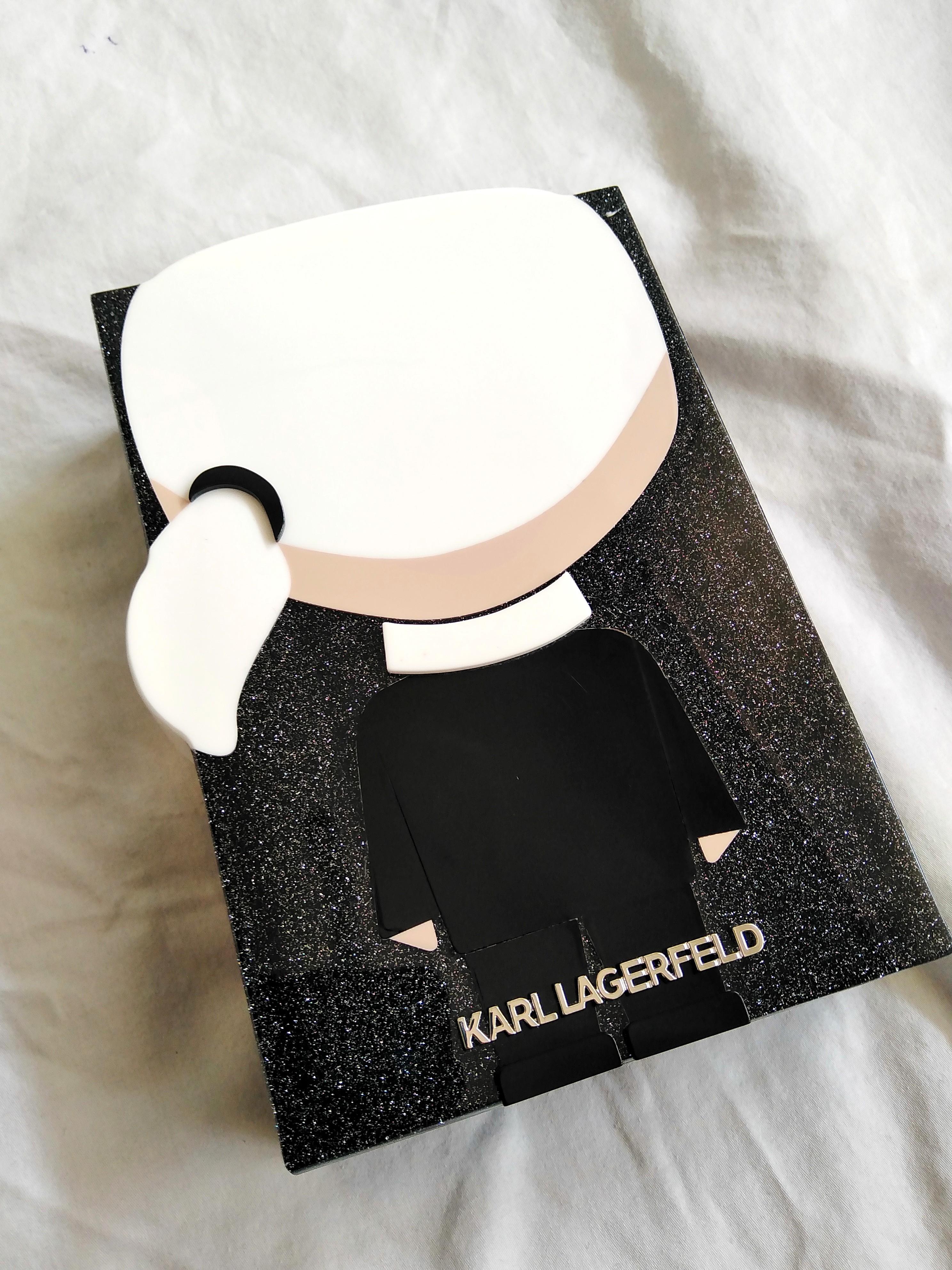 Karl Lagerfeld Women K/ikonik Karl Glittered Box Clutch (1412360