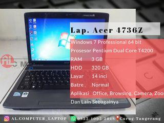 Laptop Acer aspire 4736Z siap pake