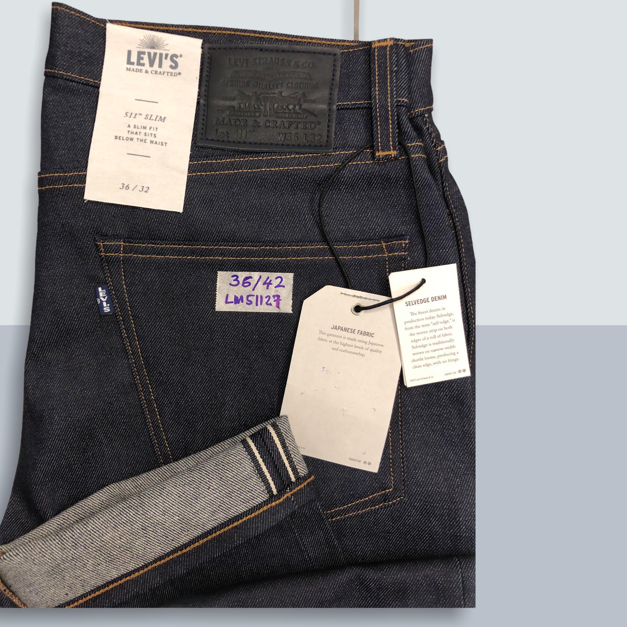 Levis LMC 511 Slim Fit Japan Fabrics Saiz 36, Men's Fashion, Bottoms, Jeans  on Carousell
