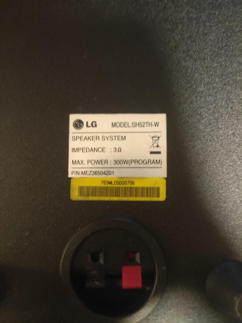 LG DVD Player with speaker system., TV & Home Appliances, TV