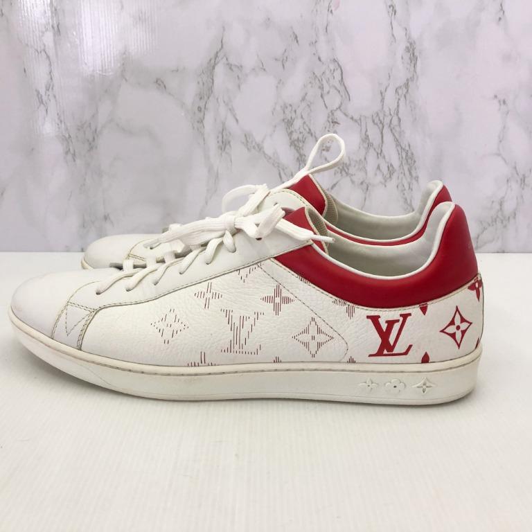 Louis Vuitton Men's Luxembourg Sneakers Monogram Leather Pink 2256076
