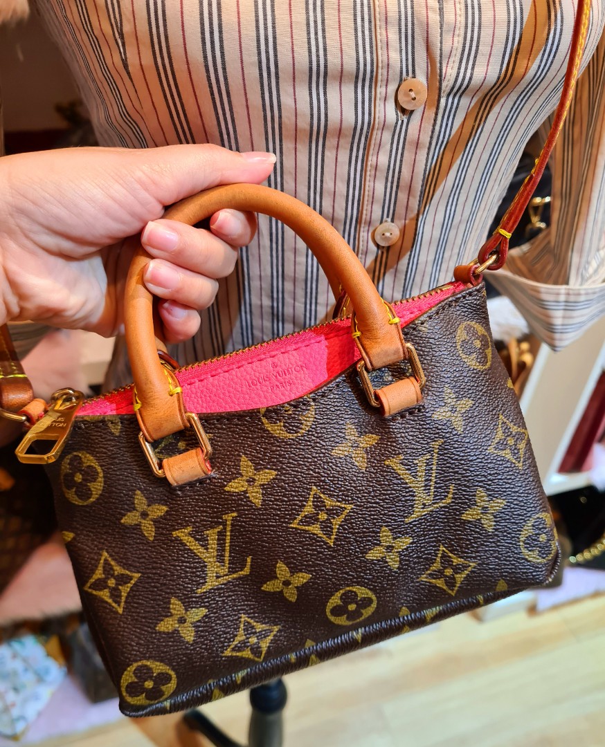 LV Pink Pallas Monogram Two-way Bag, Luxury, Bags & Wallets on Carousell