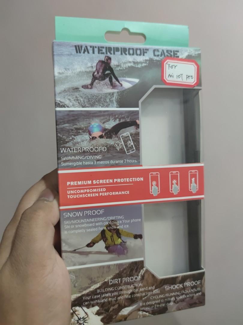 Mi 10T /Pro Waterproof Casing (Category: Cases & Sleeves) located in Manila. Submitted by cherrylim93 (Listing ID 1079908178, Image 1). Description: Tried on with card holder at the back of my phone so its too thick to fit. Bought for a trip but not successful using it Can do free deliv selected areas.
