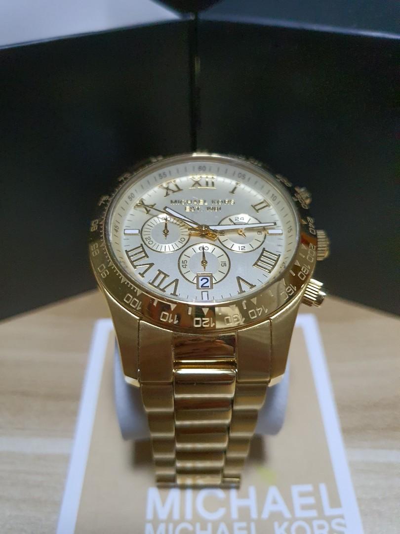 Michael kors large face watch new arrivals