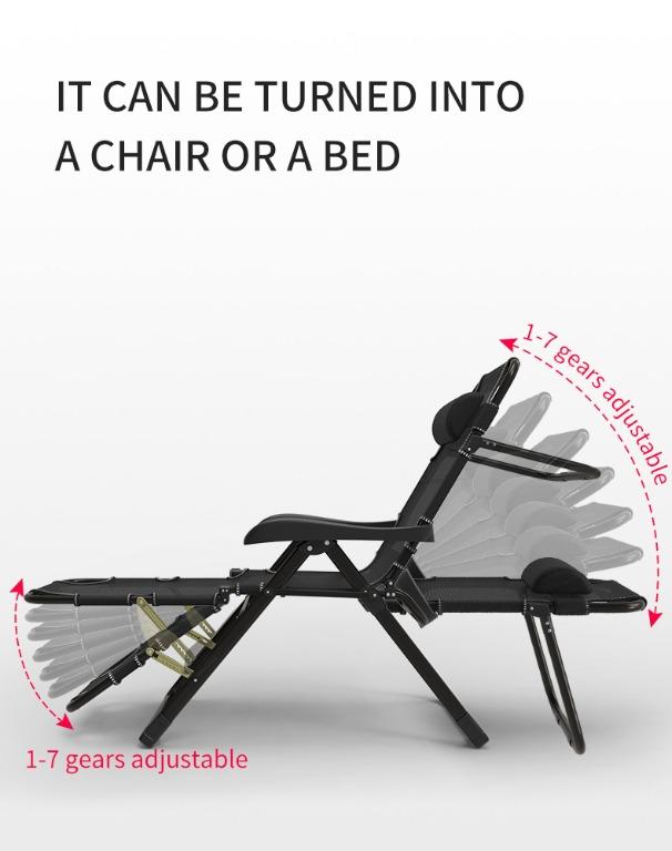 Modern luxury folding chair portable lounge chair (WITHOUT MATTRESS