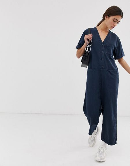 Monki denim jumpsuit on sale