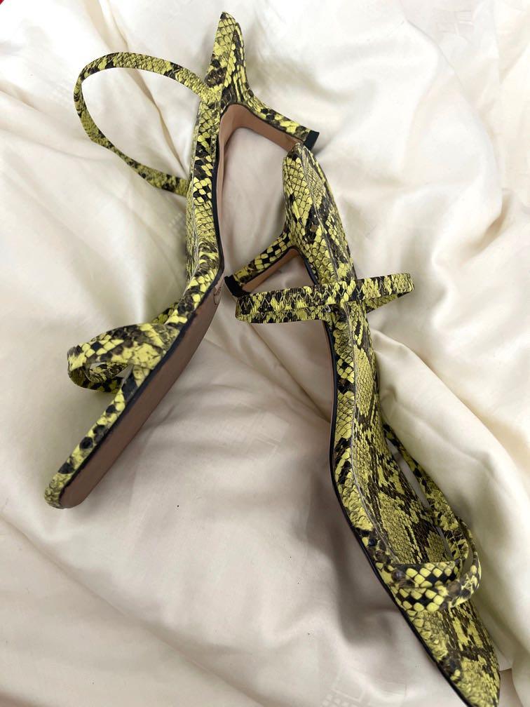 Neon snakes print heels, Women's Fashion, Footwear, Heels on Carousell