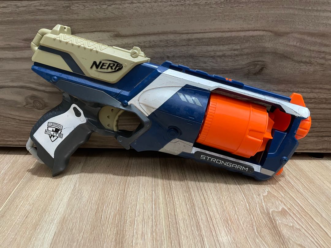 Confira Lançador de Dardos - Nerf - N-Strike Elite - Strongarm - Sonic