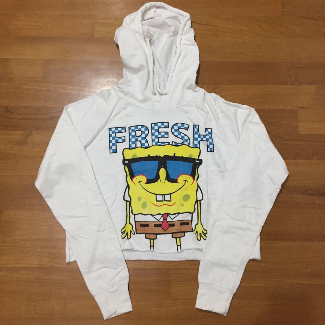 White spongebob top hoodie