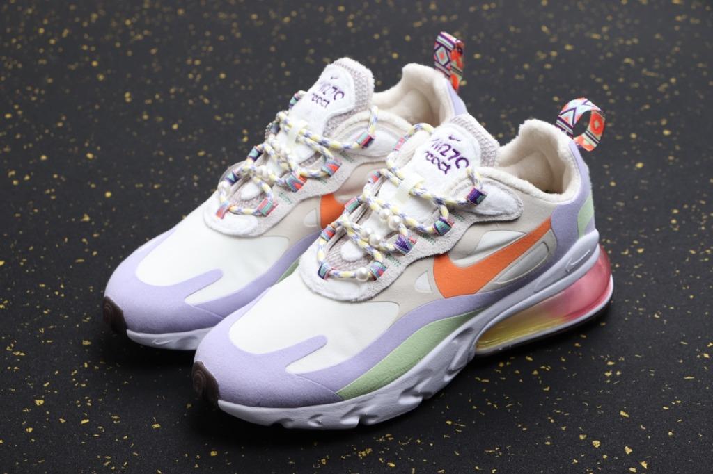 NIKE Air Max 270 React QP White Light Blue DC3276 101 Winter shoes US5.5 8.5