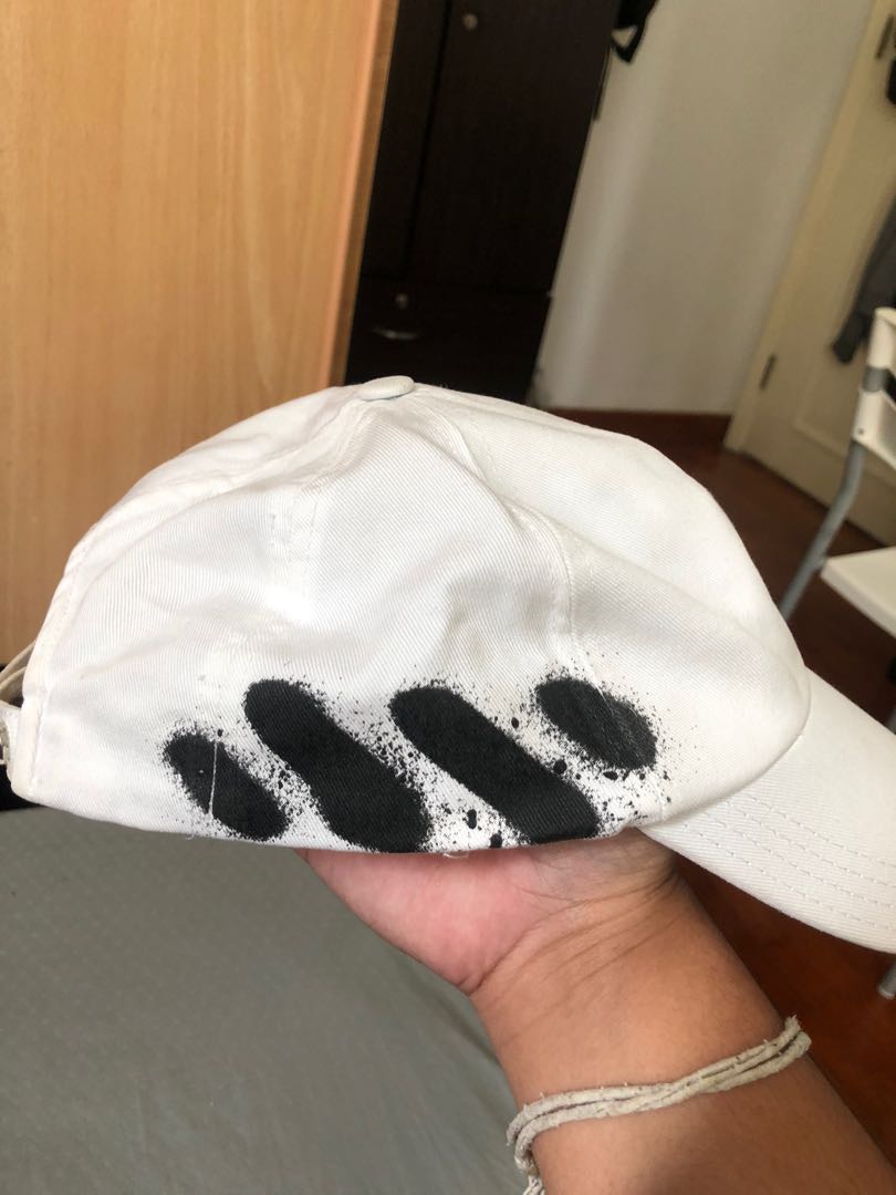 OFF WHITE SPRAY WHITE, Fashion, Watches & Accessories, Caps & Hats
