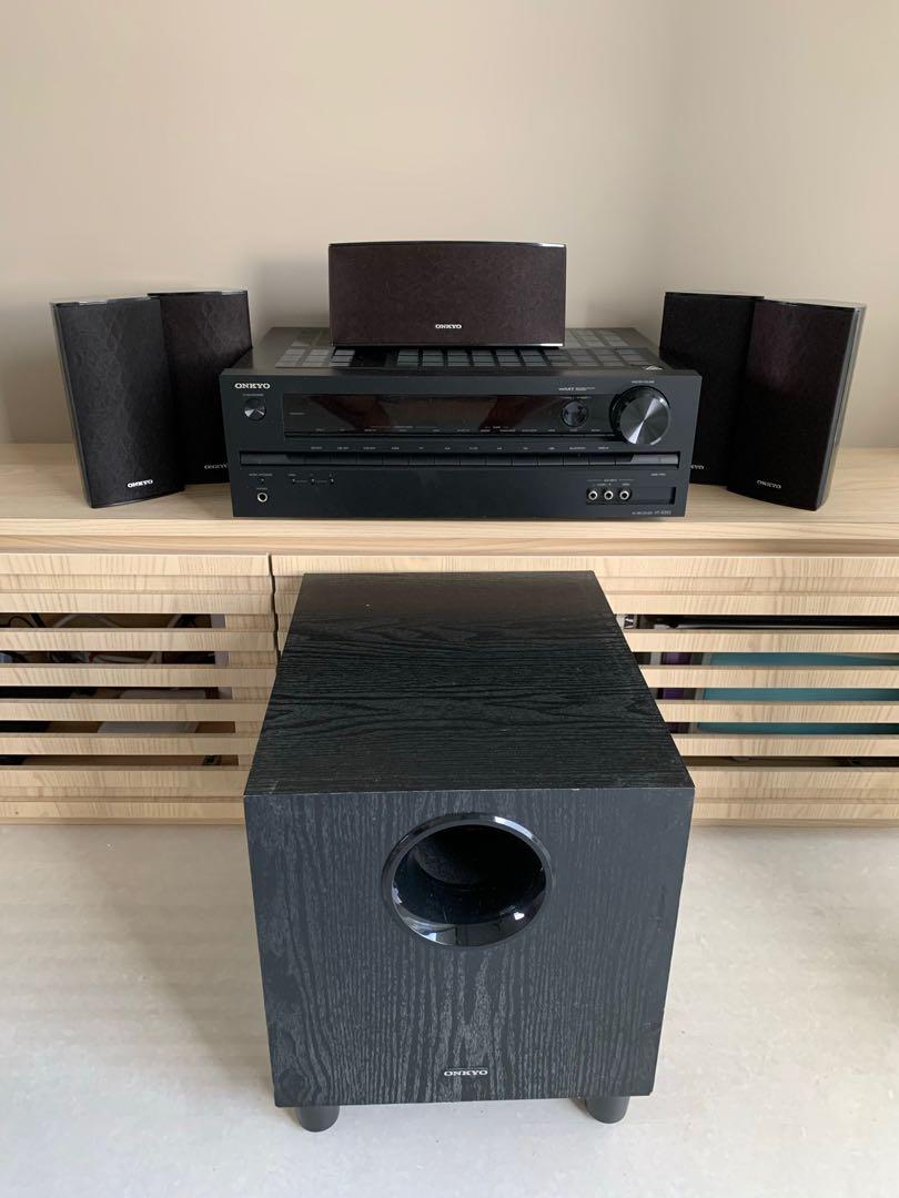 Home Cinema ONKYO AVX-391, 5.1, Receptor HT-R395 con altavoces HTP-396