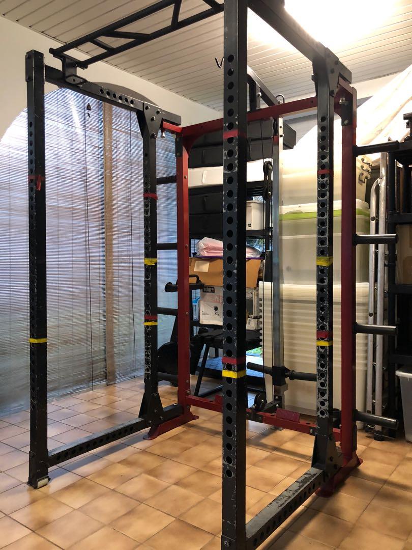 Original ForceUSA VersaRack XL Pre loved Folding Power Rack Sports Equipment Exercise Fitness Cardio Fitness Machines on Carousell
