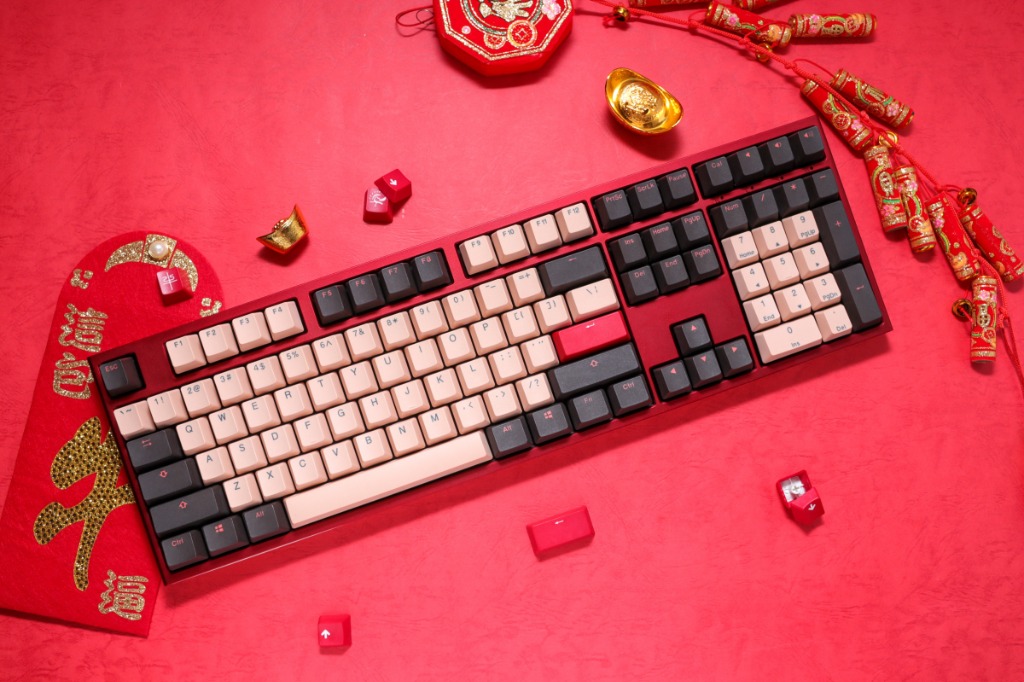 Ducky One 2 Rosa 21 Chinese New Year Edition Double Shot Pbt Mechanical Keyboard Computers Tech Parts Accessories Computer Keyboard On Carousell