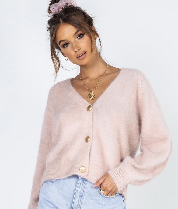 Princess Polly Merlo Cardigan Pink 