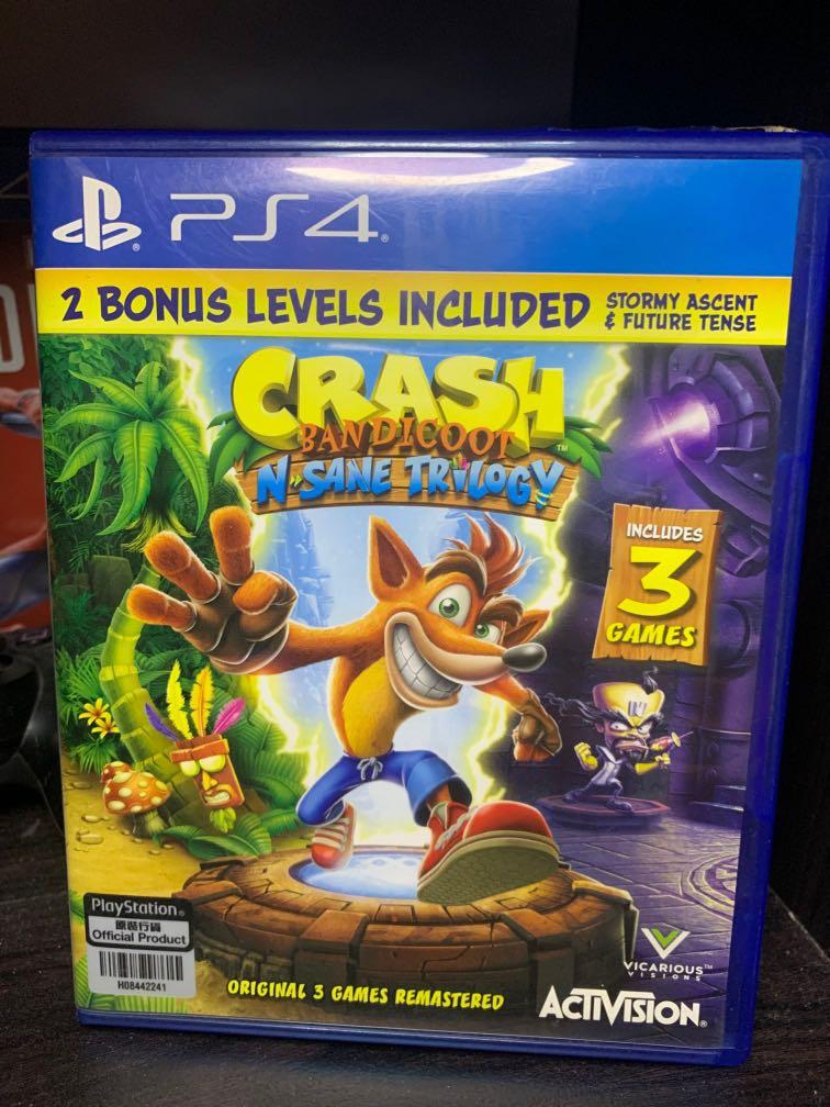 PS4 Crash Bandicoot N-Sane Trilogy, Video Gaming, Video PlayStation on