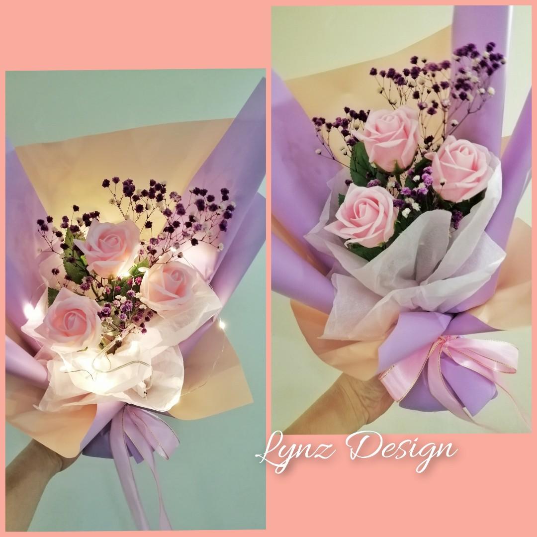 3 Stalks Of Soap Roses 香皂花 Mother S Day Bouquets Pink Roses Birthday