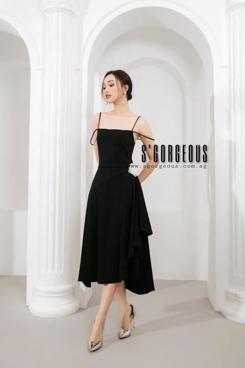 S'Gorgeous Black Dress, Women's Fashion 