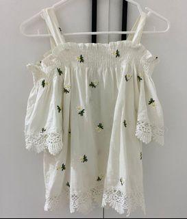 Shabrina Off Shoulder White