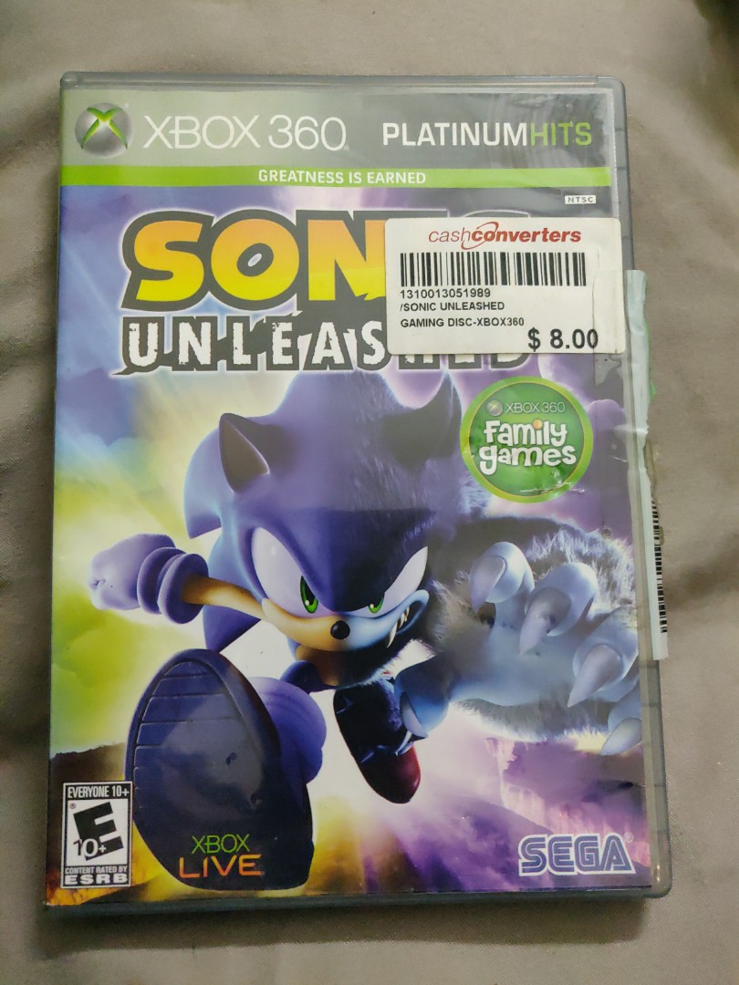  Sonic Unleashed (Platinum Hits) - Xbox 360 : Sega of