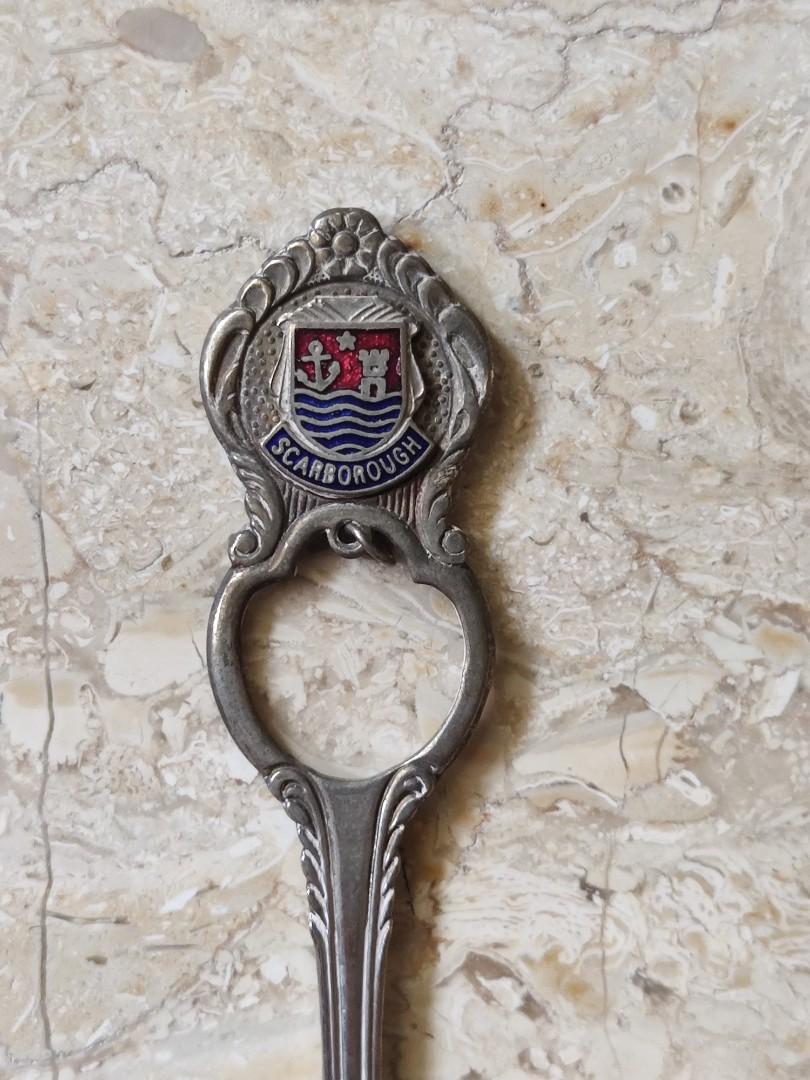 Souvenir Silver Plated Spoon From Scarborough, England 4.5", Furniture & Home Living, Home Decor