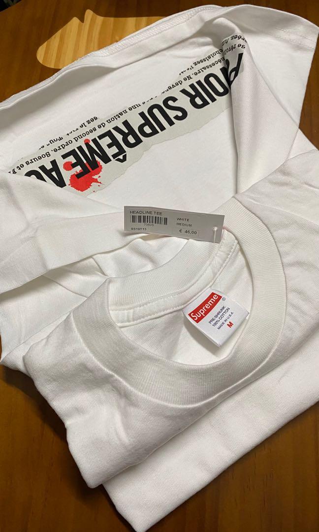 headline supreme tee