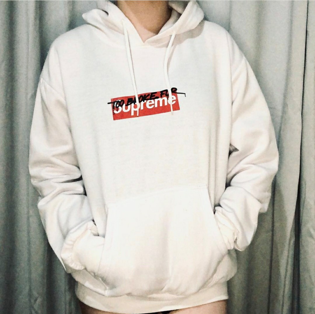 Sweater hoodie deals putih