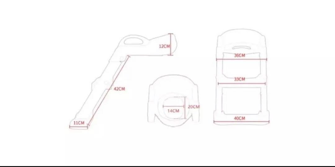 Toilet seat with steps (Category: Toilet Training) located in Pasig City. Submitted by queenofmybabies (Listing ID 1078844547, Image 2). Description: My daughter outgrew this. Seldom used because we have toilet seat in every bathroom..