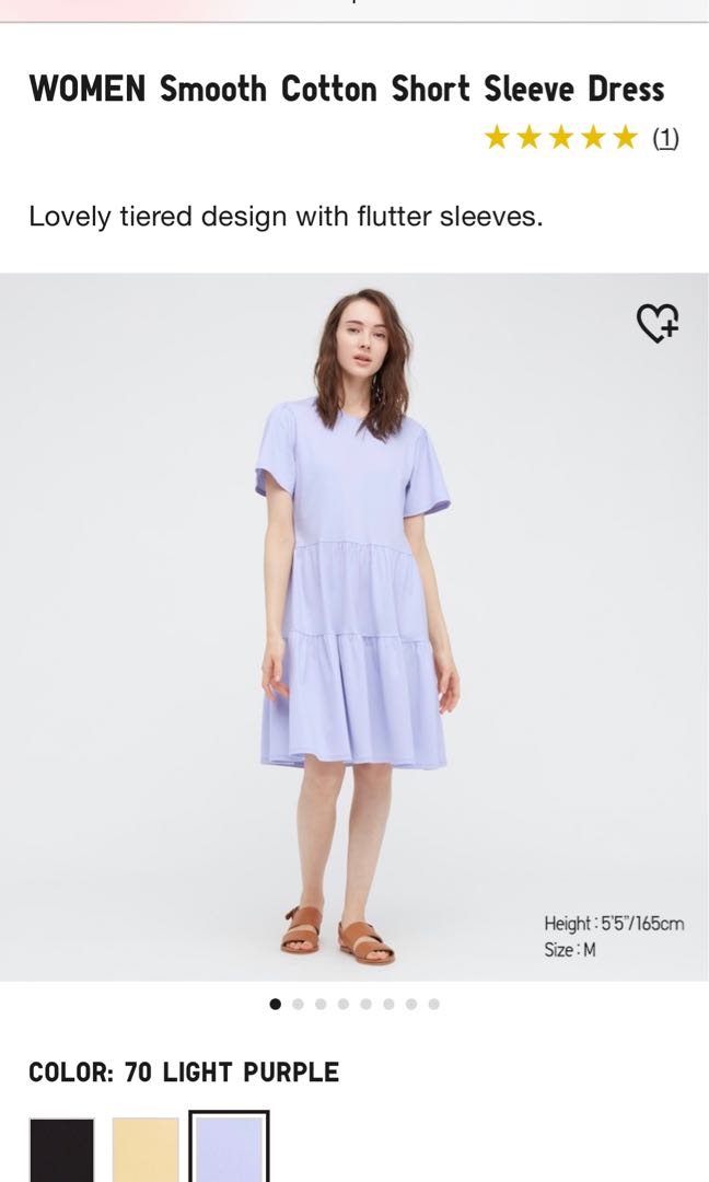 uniqlo purple dress