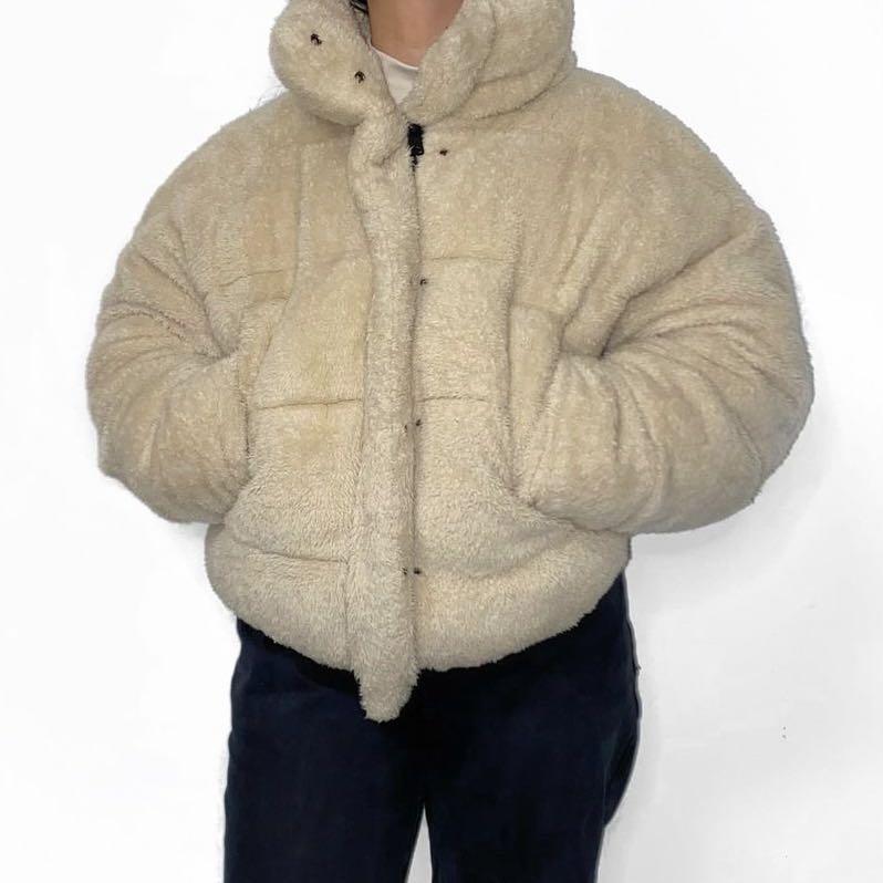 Urban outfitters teddy puffer jacket discount
