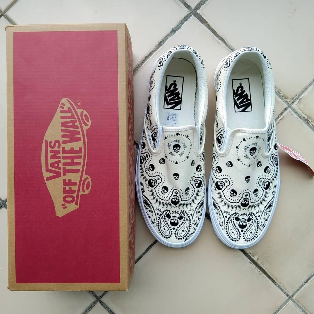 Vans Bandana Slip On White Cream