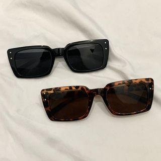 Vintage Sunglasses Black Leopard