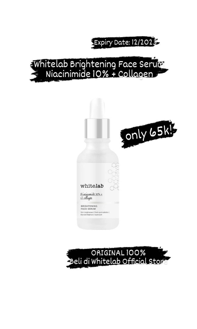 Whitelab Brightening Face Serum Niacinamide 10 Collagen Kesehatan Kecantikan Kulit Sabun Tubuh Di Carousell