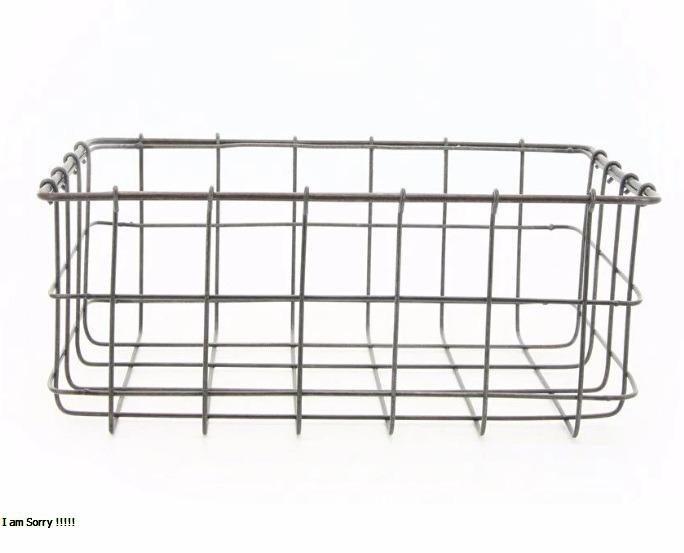 Wire Basket (Category: Storage Boxes & Baskets) located in Paranaque City. Submitted by furniturepiecesph (Listing ID 1079856475, Image 3). Description: Made of steel. Size-14"L;10"W;6"H Finish-polyurethane coating Colors-clear coat on metal .