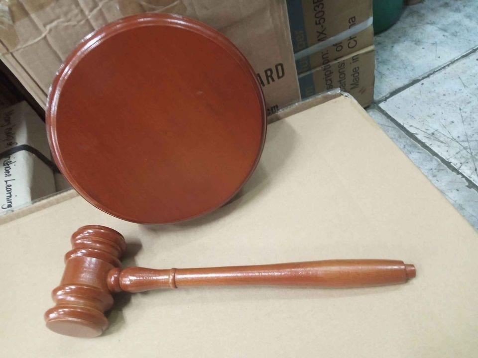 Wood Gavel Sound Block for Lawyer Judge, Furniture & Home Living