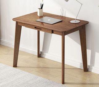 Minimalist Work Desk with Solid Wood Legs