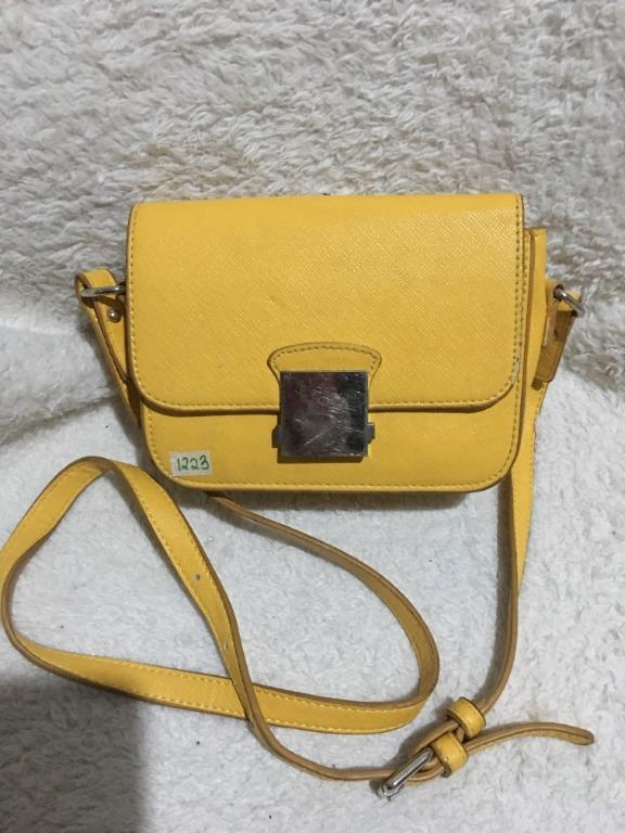 Zara yellow crossbody bag cheap