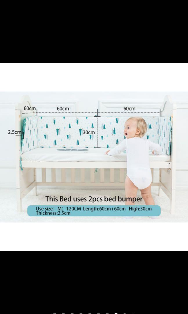 2x Baby Cot Bumpers (120x30cm), Babies & Kids, Baby Nursery & Kids