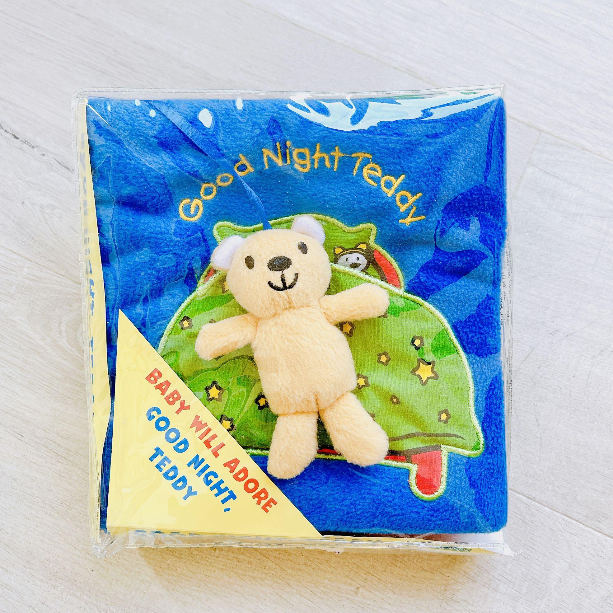 寶寶布書兒童布書good Night Teddy 英文原版 睡前故事書互動書遊戲書 書本 文具 小朋友書 Carousell