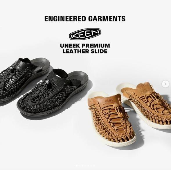 全新] ENGINEERED GARMENTS X KEEN Uneek Slide for Men 鞋, 男裝, 鞋