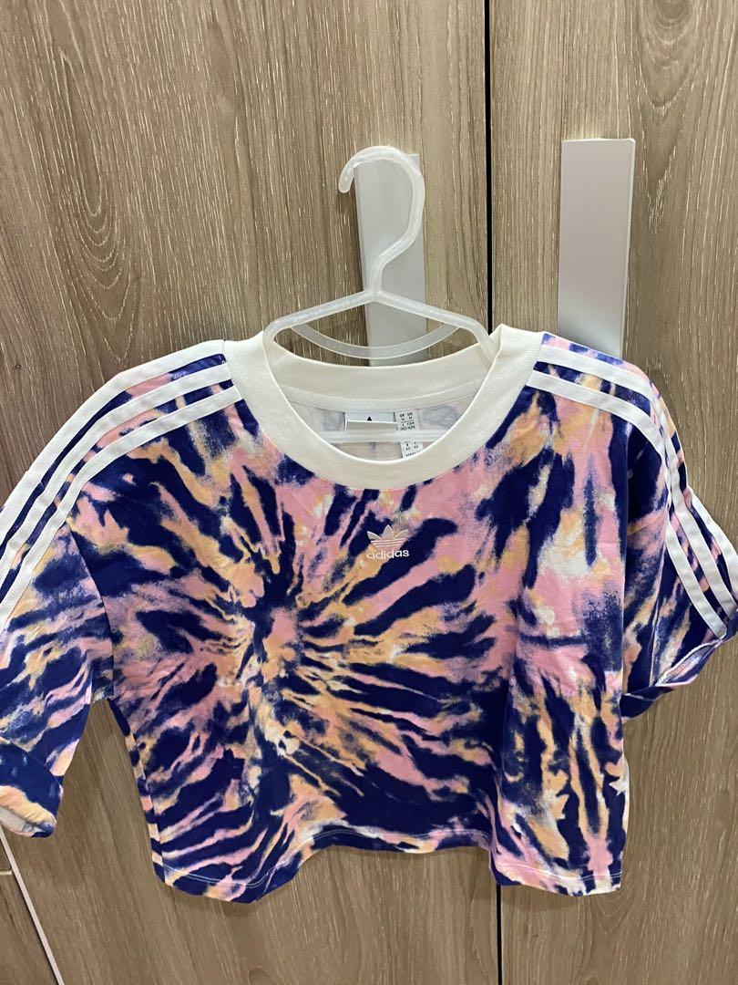 adidas tie dye crop top