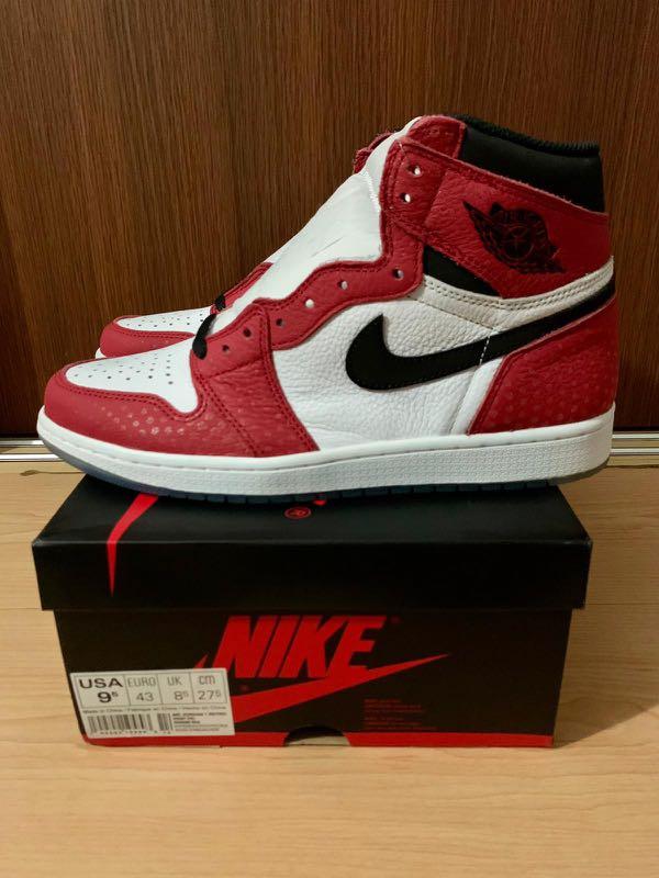 Air jordan spider man origin on sale