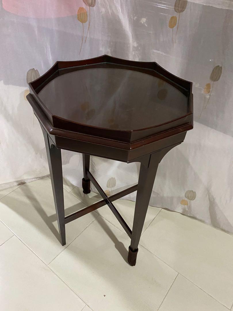 Antique Polygon Table, Furniture & Home Living, Furniture, Tables ...