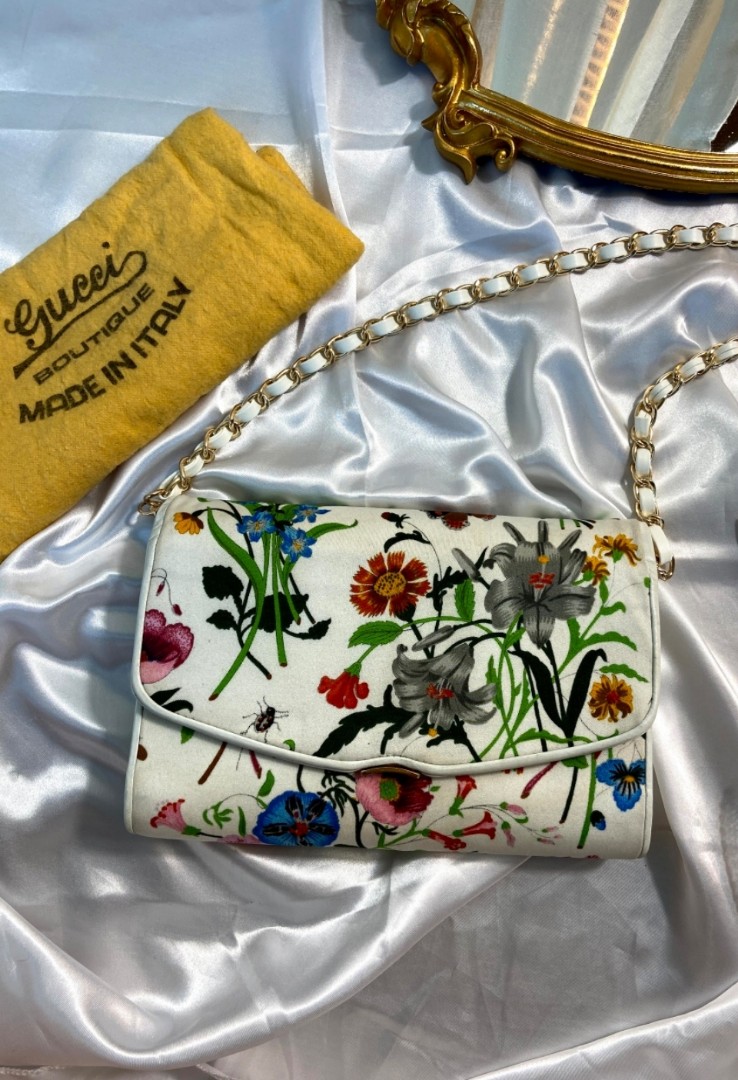 gucci floral sling bag