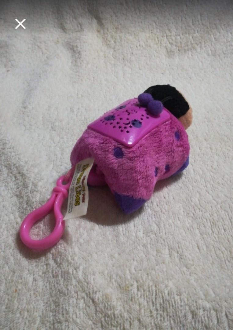 Authentic Mini Pillow Pets Dream Lites Lady Bug with Nightlight Plush Soft Toy